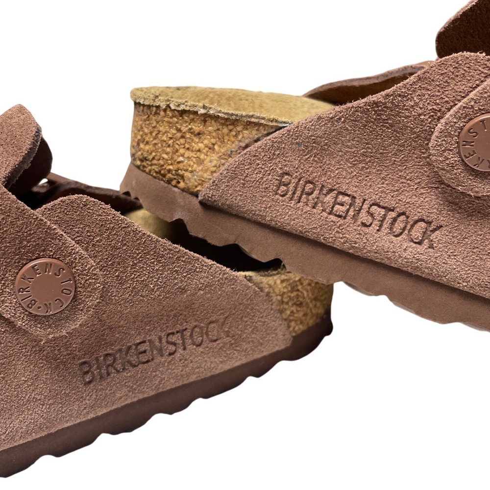 Birkenstock Boston Mocha Leather Clog Mules Little Kids 30(12) - Picture 9 of 12